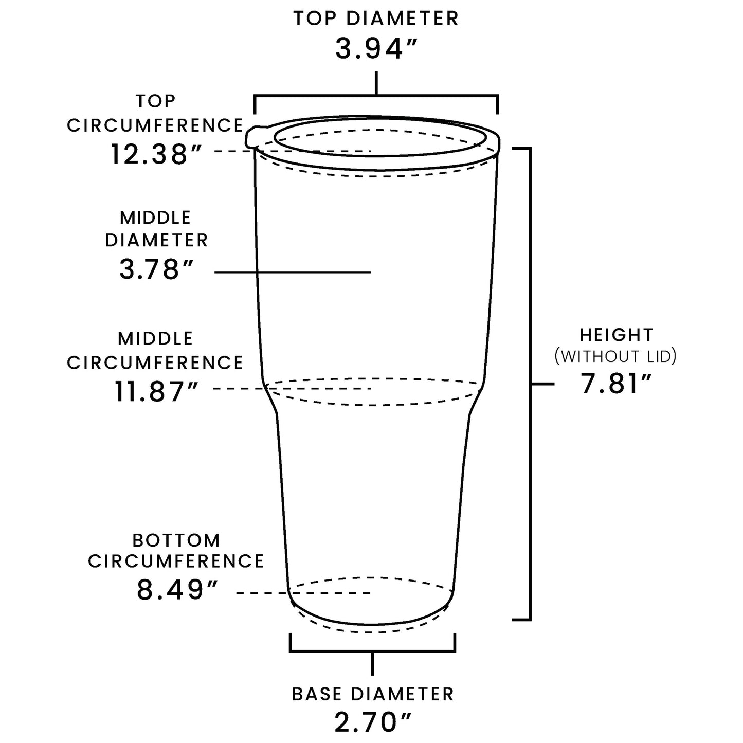 CANYONVIEW 30oz Stainless Steel Tumbler