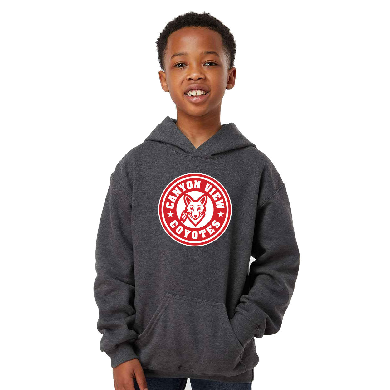 CANYON VIEW CIRCLE DESIGN YOUTH HOODED SWEATSHIRT