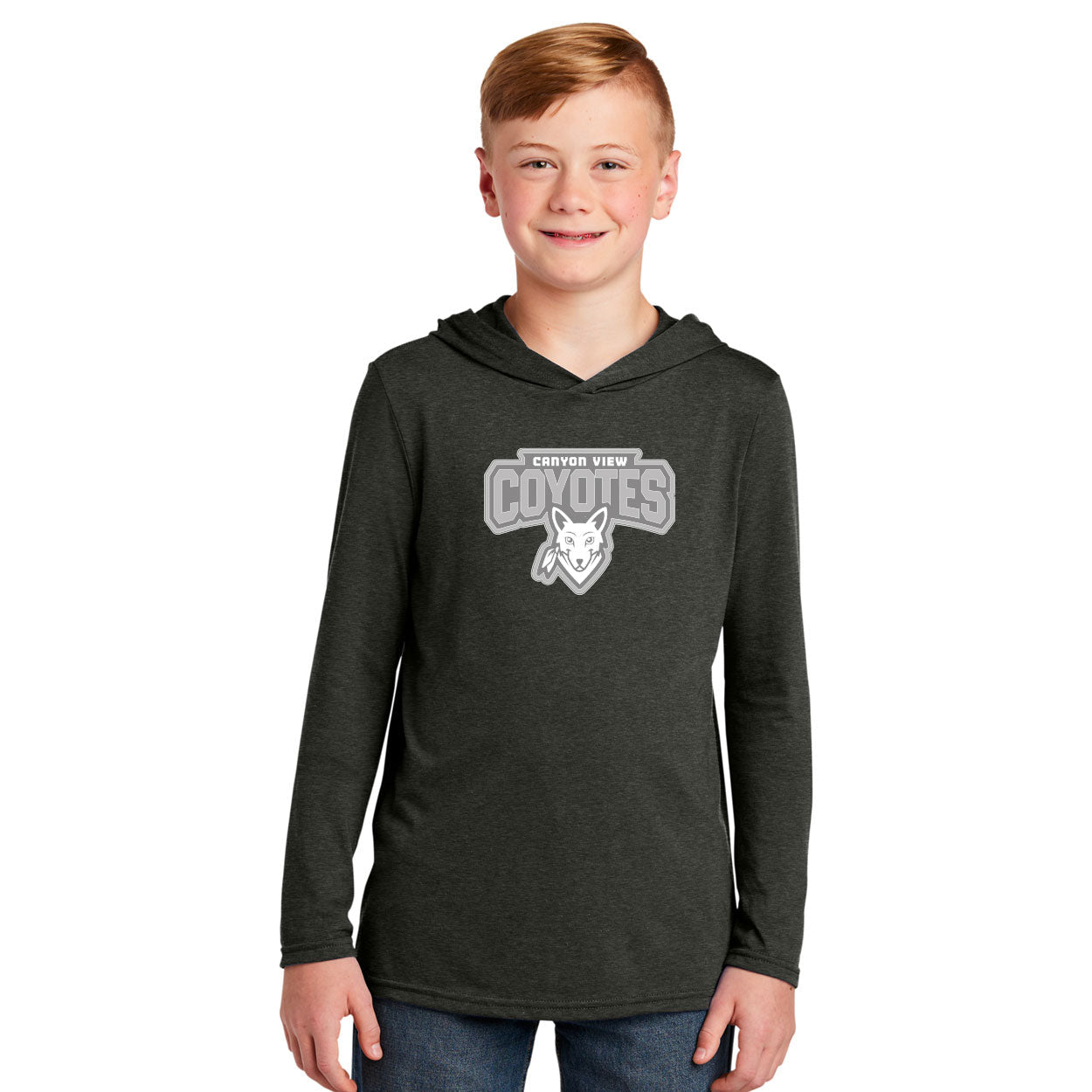 CANYON VIEW MONO LOGO YOUTH PERFECT TRI LONG SLEEVE HOODIE