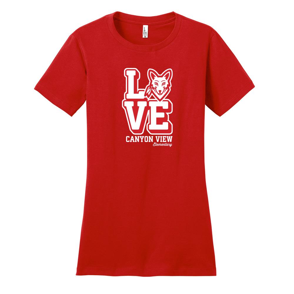 Canyon View Coyotes Women's Short Sleeve Tee
