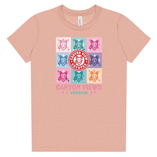 CT COYOTE NATION YOUTH TRIBLEND SHORT SLEEVE TEE