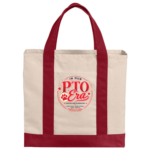 CT PTO COTTON CANVAS TWO-TONE TOTE