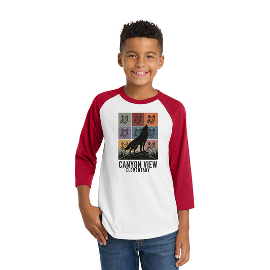 CV COYOTE NATION YOUTH COLORBLOCK RAGLAN JERSEY
