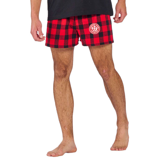 CV CIRCLE LOGO MEN'S DOUBLE BRUSHED FLANNEL BOXERS
