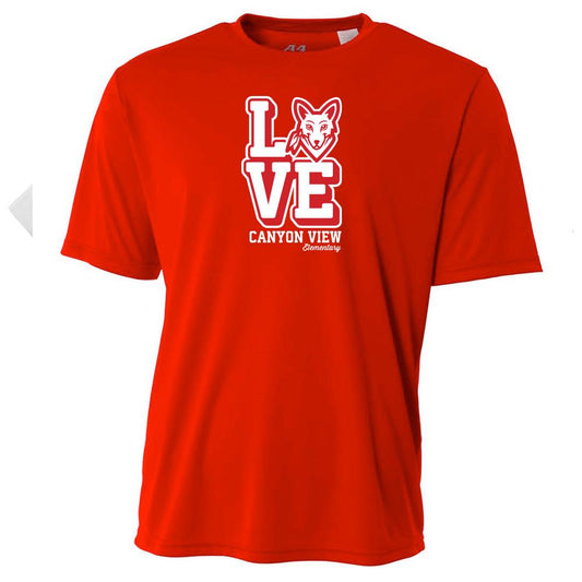 Canyon View Coyotes Youth Short Sleeve Performance Tee - Love Design