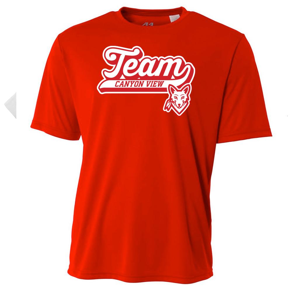 Canyon View Coyotes Youth Short Sleeve Performance Tee - Team Design