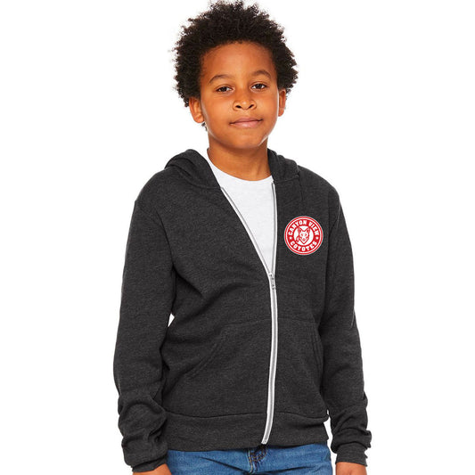 CANYON VIEW CIRCLE DESIGN BELLA+CANVAS ® YOUTH SPONGE FLEECE FULL-ZIP HOODIE