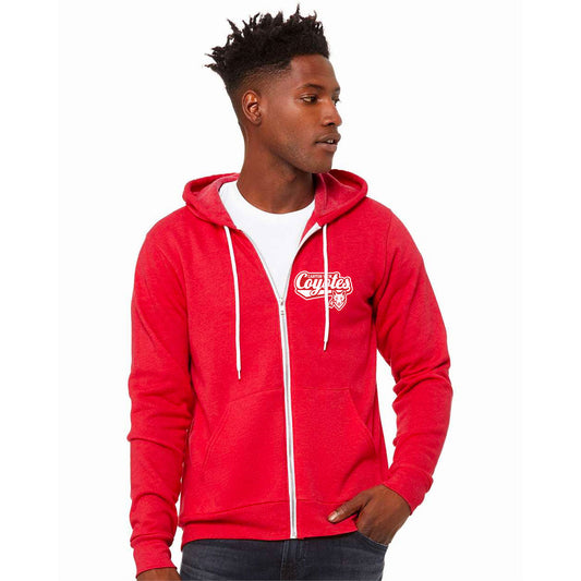 CANYON VIEW COYOTE DESIGN BELLA+CANVAS ® UNISEX SPONGE FLEECE FULL-ZIP HOODIE