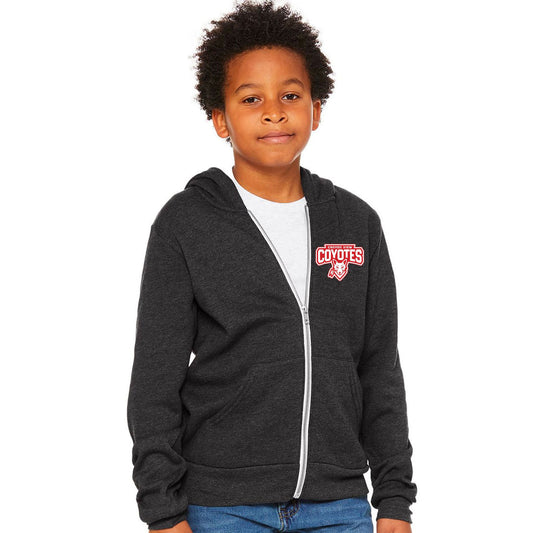 CANYON VIEW MAIN LOGO BELLA+CANVAS ® YOUTH SPONGE FLEECE FULL-ZIP HOODIE