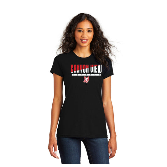 CANYON VIEW STACKED DESIGN WOMEN'S SHORT SLEEVE TEE