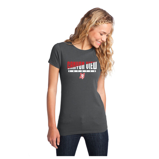 CANYON VIEW STACKED DESIGN WOMEN'S SHORT SLEEVE TEE