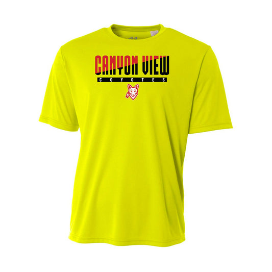 CANYON VIEW STACKED DESIGN YOUTH PERFORMANCE TEE