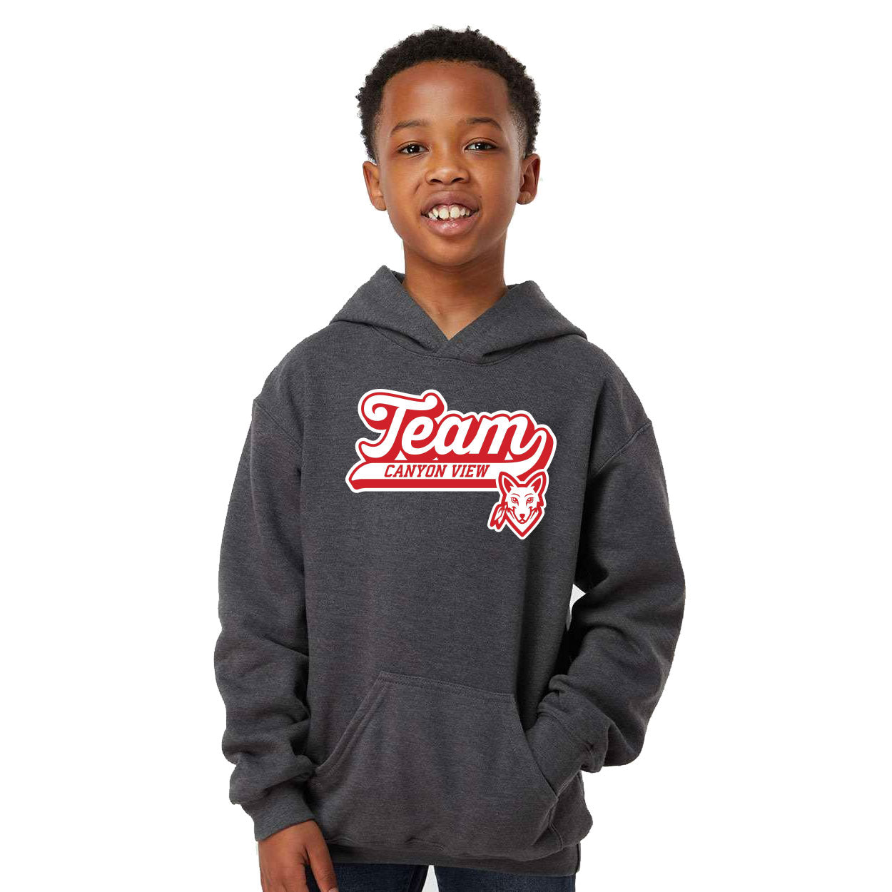 CANYON VIEW TEAM DESIGN YOUTH HOODED SWEATSHIRT