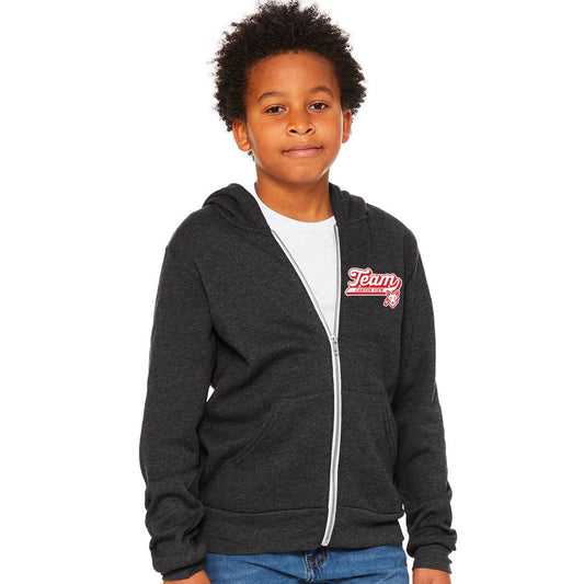 CANYON VIEW TEAM DESIGN BELLA+CANVAS ® YOUTH SPONGE FLEECE FULL-ZIP HOODIE