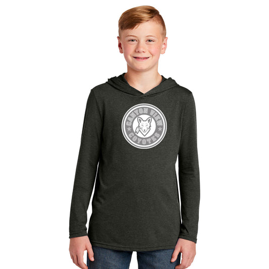 CANYON VIEW MONO CIRCLE LOGO YOUTH PERFECT TRI LONG SLEEVE HOODIE