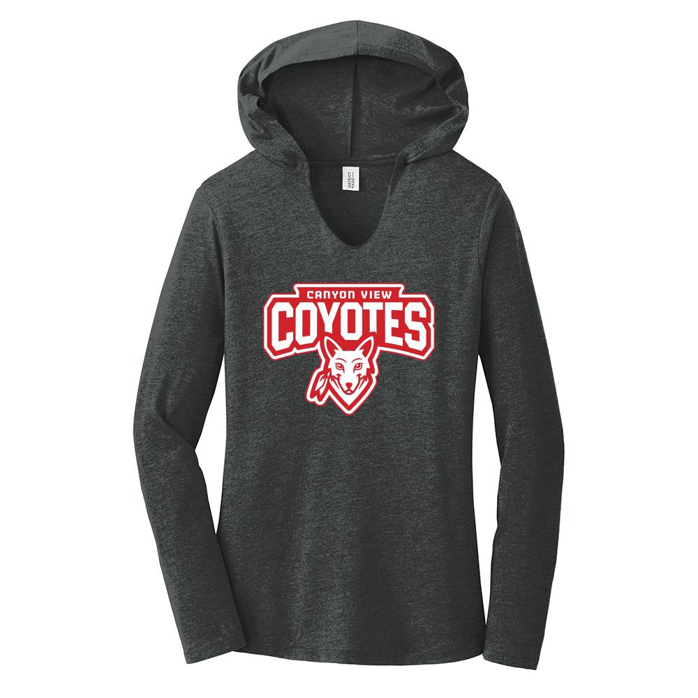 Canyon View Coyotes Women's Hooded Long Sleeve Tee