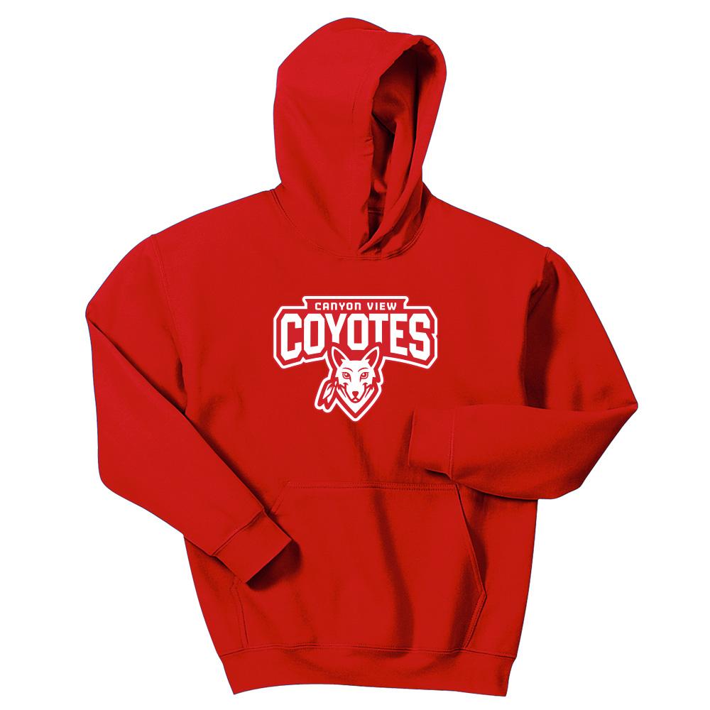 Canyon View Coyotes Youth Short Sleeve Tee - Banner Design